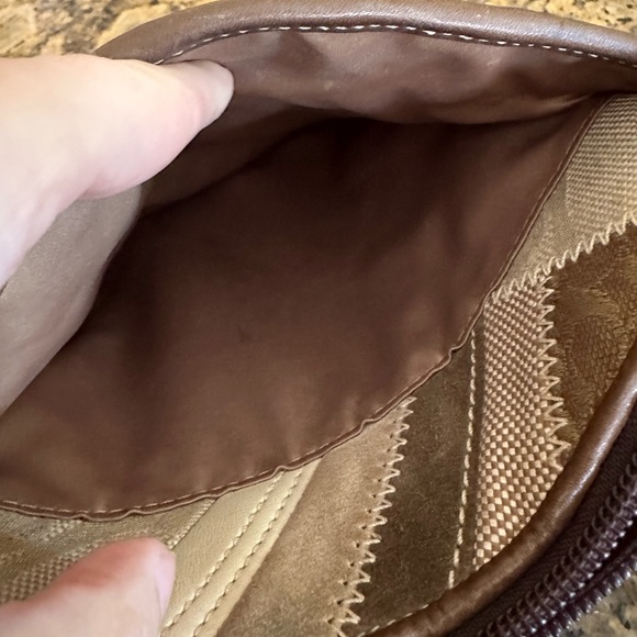 Coach tan patchwork stitch messenger crossbody bag - Picture 8 of 8